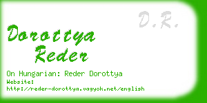 dorottya reder business card